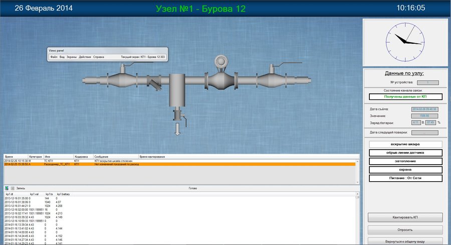 Реализация системы сбора информации с узлов коммерческого учета для ГКП «Өскемен водоканал»